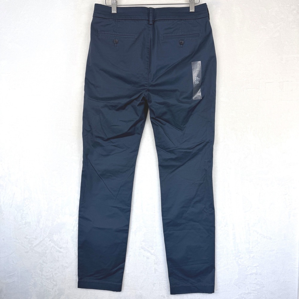 Express Mens‎ Skinny Chino Pants Navy Blue Stretch Cotton Blend 29x30 NWOT